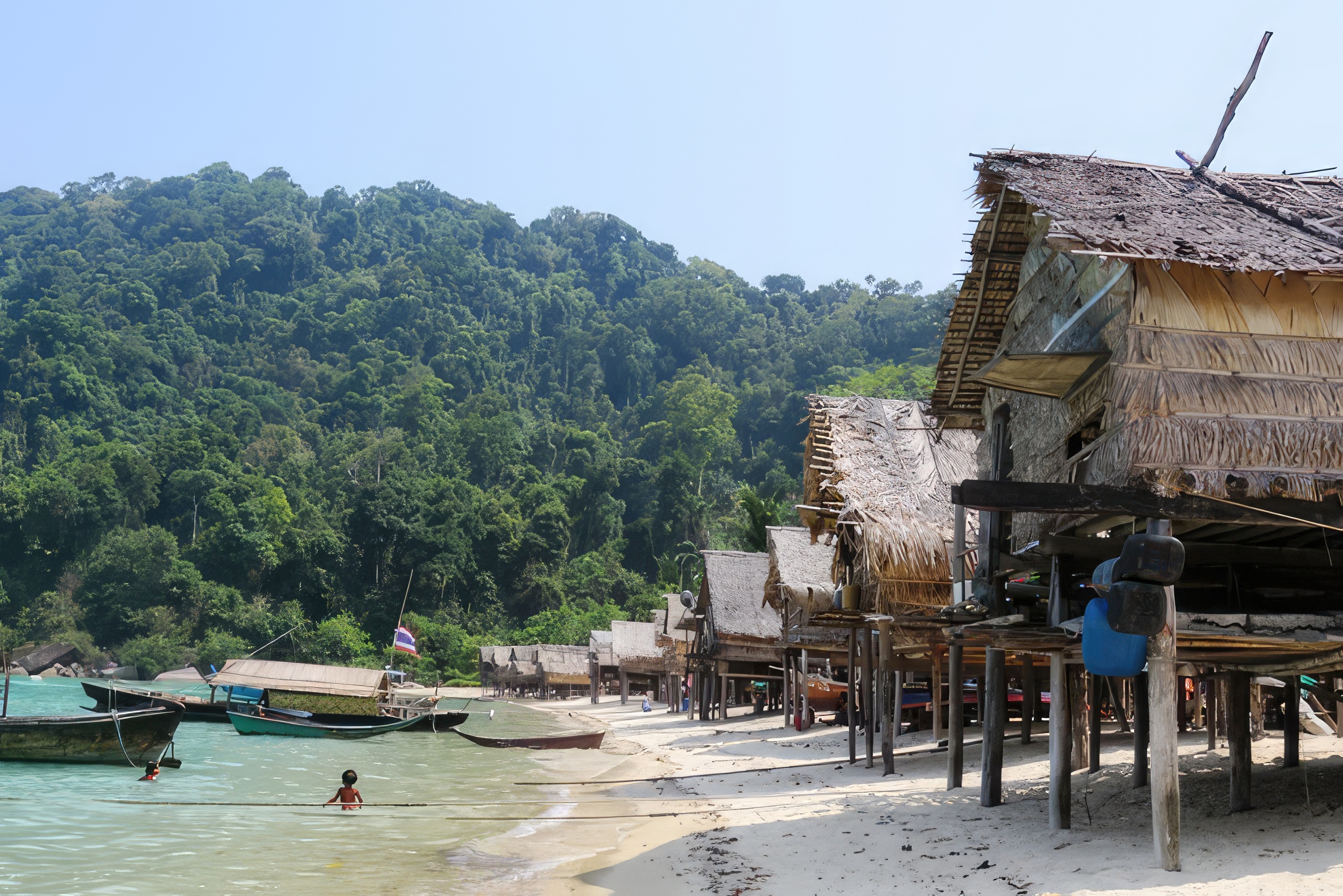 Moken village life - Surin Islands